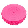 Массажер балансировочный, полусфера надувная Кристалл 16см, розовый фото