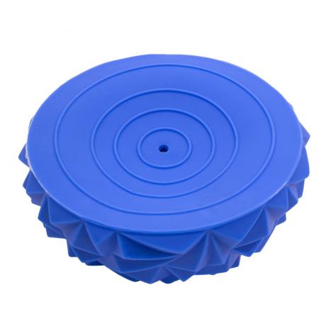 Массажер балансировочный, полусфера надувная Кристалл 16см, синий
