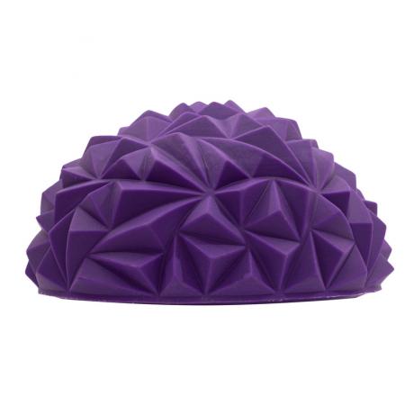 Массажер балансировочный, полусфера надувная Кристалл 16см, фиолетовый