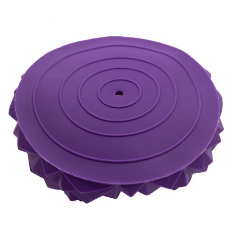 Массажер балансировочный, полусфера надувная Кристалл 16см, фиолетовый