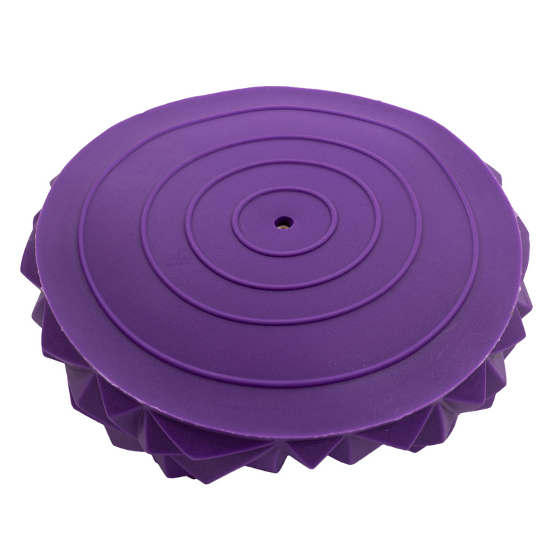 Массажер балансировочный, полусфера надувная Кристалл 16см, фиолетовый фото