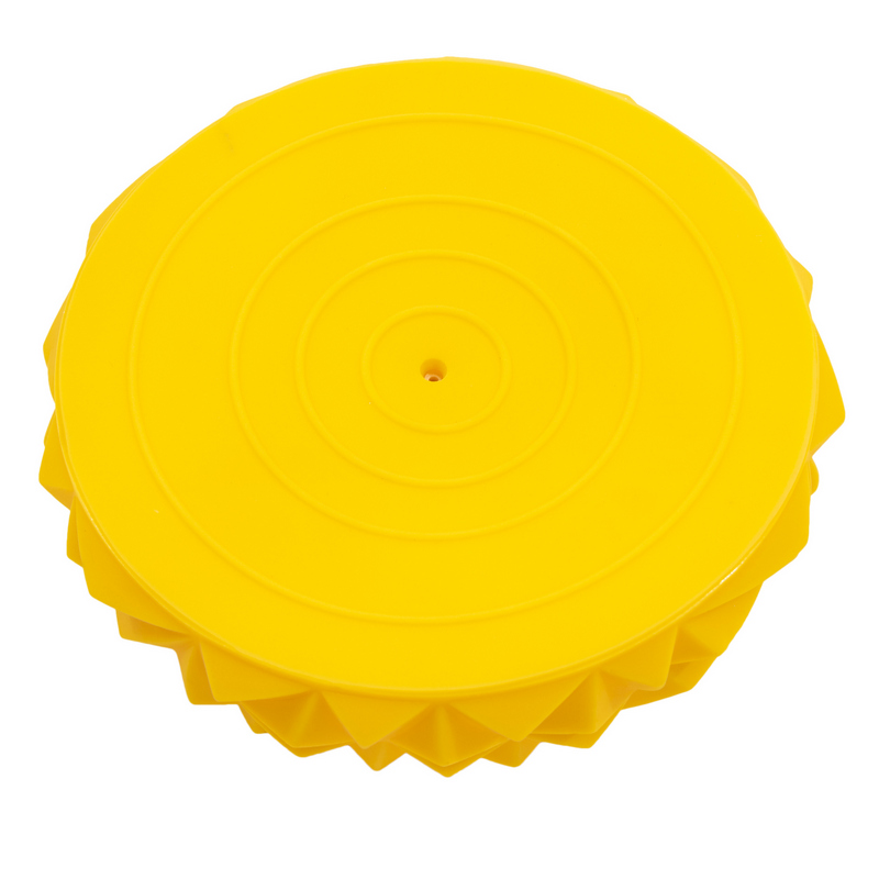 Массажер балансировочный, полусфера надувная Кристалл 16см, желтая фото