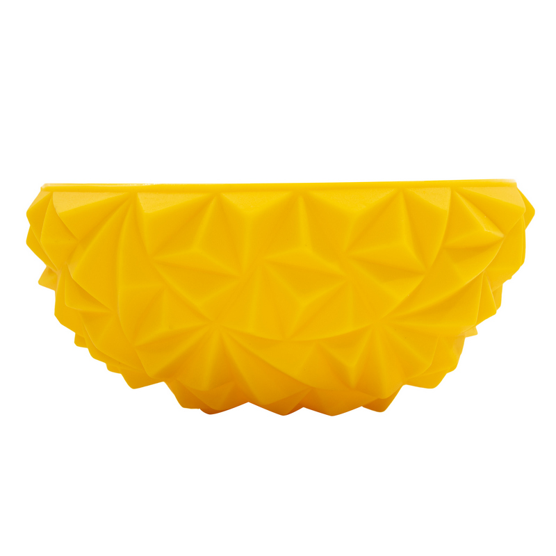 Массажер балансировочный, полусфера надувная Кристалл 16см, желтая фото