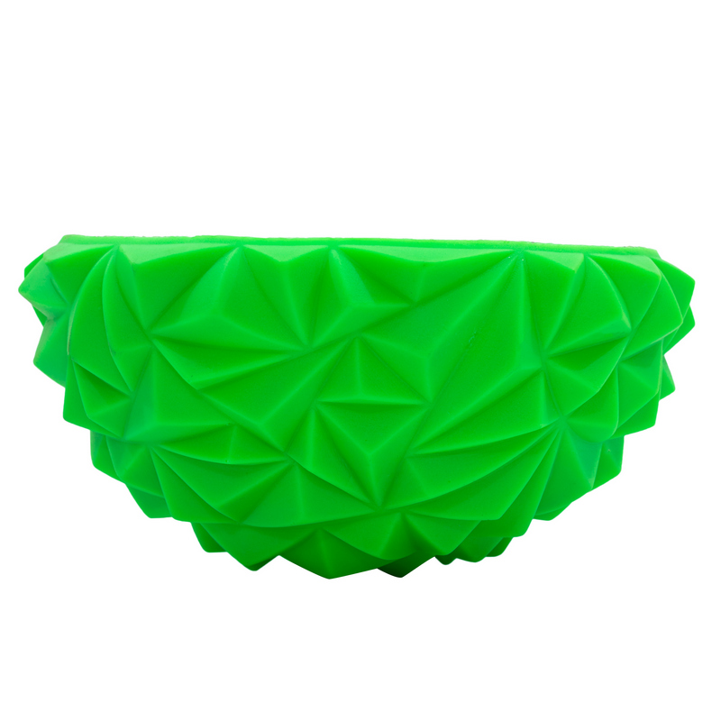 Массажер балансировочный, полусфера надувная Кристалл 16см, зеленый фото
