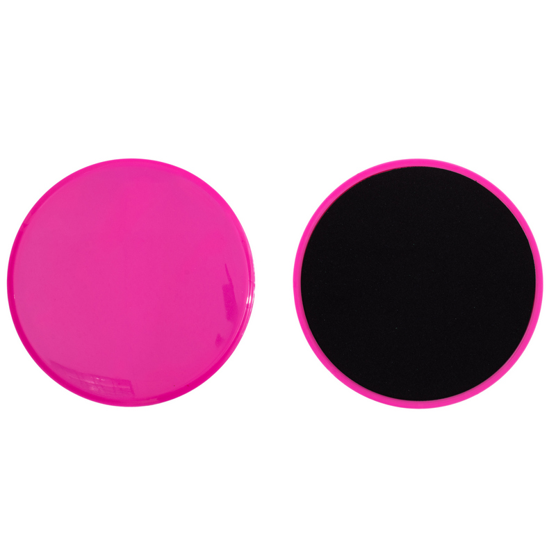 Диски для скольжения (глайдинга, слайдинга), 2 шт круглые, розовый фото