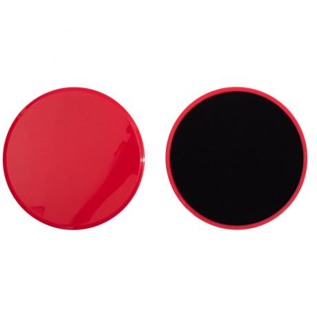Диски для скольжения (глайдинга, слайдинга), 2 шт круглые, красный