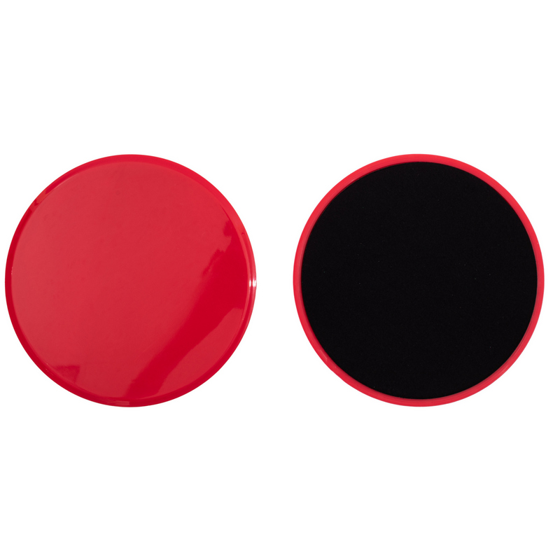 Диски для скольжения (глайдинга, слайдинга), 2 шт круглые, красный фото