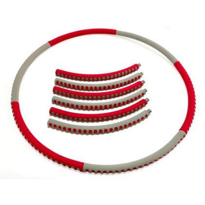 Мягкий хулахуп Fashion Hula Hoop, красно-серый, (1 кг)