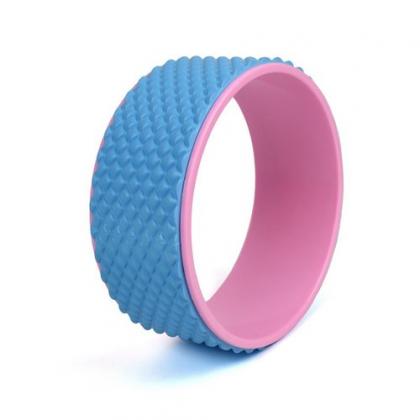 Колесо для йоги 33х12см массажный (розово/фиолетовый)