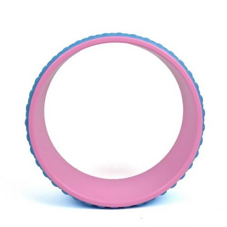 Колесо для йоги 33х12см массажный (розово/фиолетовый)
