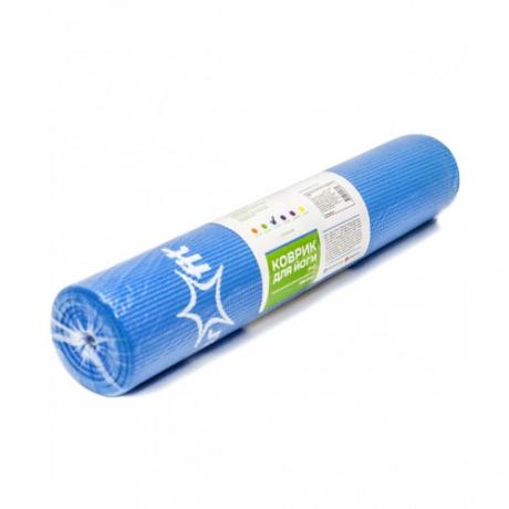 Коврик для йоги 173x61x1,0 см, синий STARFIT