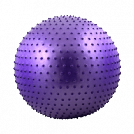 Мяч гимнастический массажный 65 см, антивзрыв, фиолетовый STARFIT