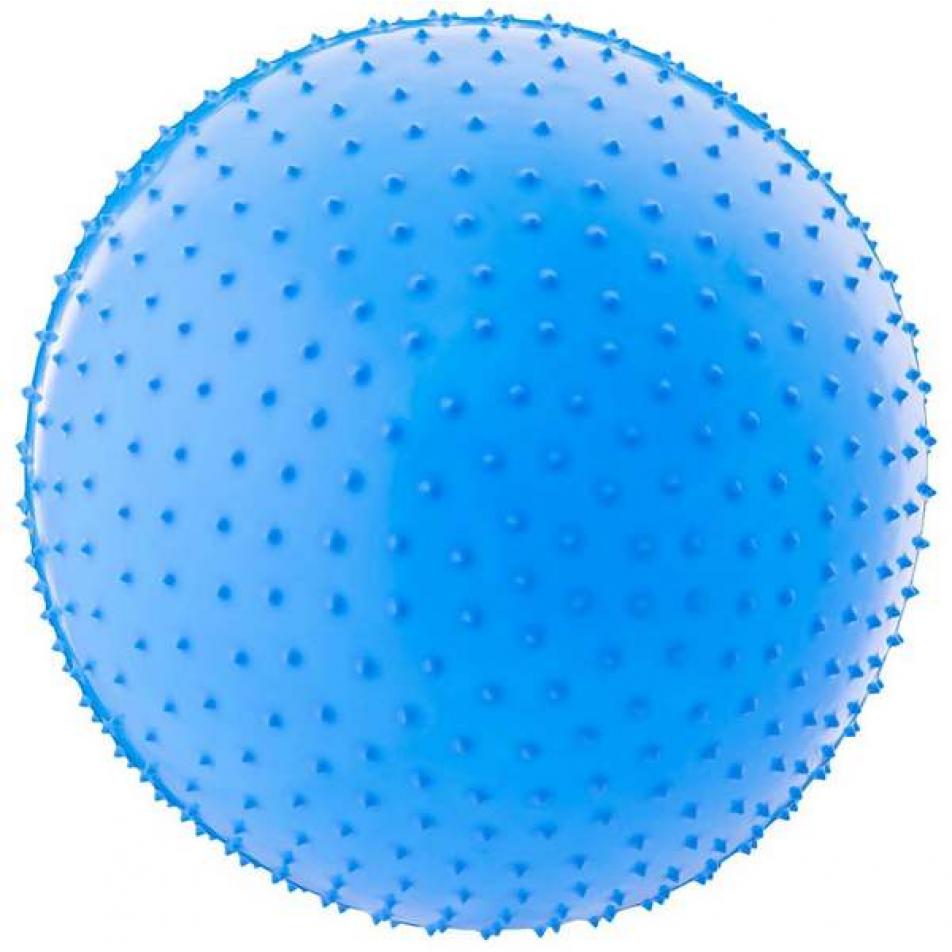 Мяч гимнастический массажный GB-301 65 см, антивзрыв, синий