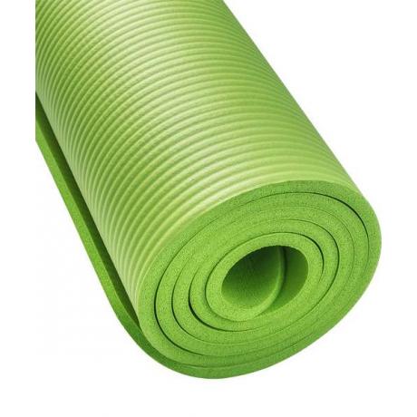 Коврик для йоги FM-301, NBR, 183x58x1,0 см, зеленый
