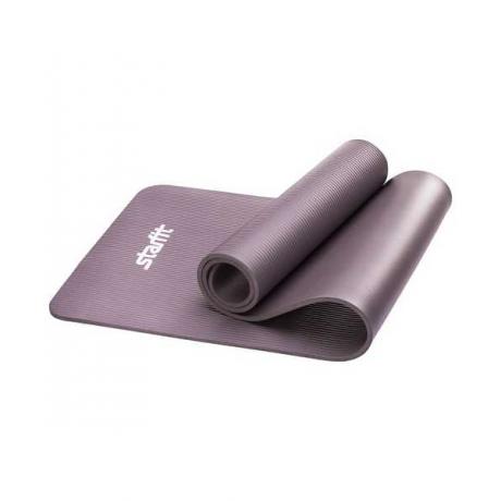 Коврик для йоги FM-301, NBR, 183x61x1,0 см, серый