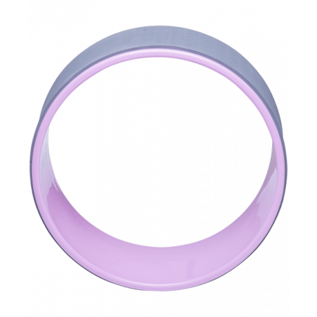 Колесо для йоги YW-101, 32 см, серо-розовый