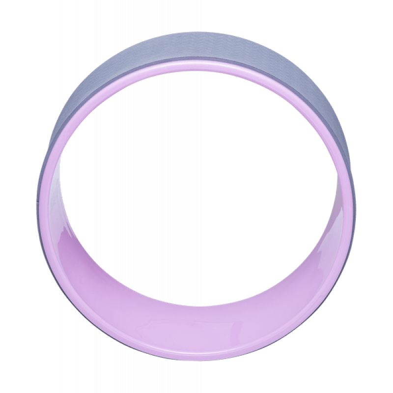 Колесо для йоги YW-101, 32 см, серо-розовый