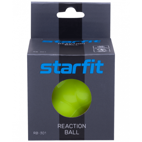 Мяч реакционный RB-301, ярко-зеленый Starfit