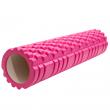 Ролик массажный для йоги, пилатеса и фитнеса 61х14 см, розовый фотографии