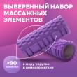 Массажный ролик для йоги 33х14 см (фиолетовый) фотографии
