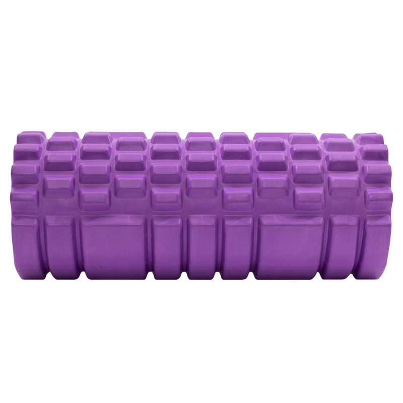 Массажный ролик для йоги 33х14 см (фиолетовый)