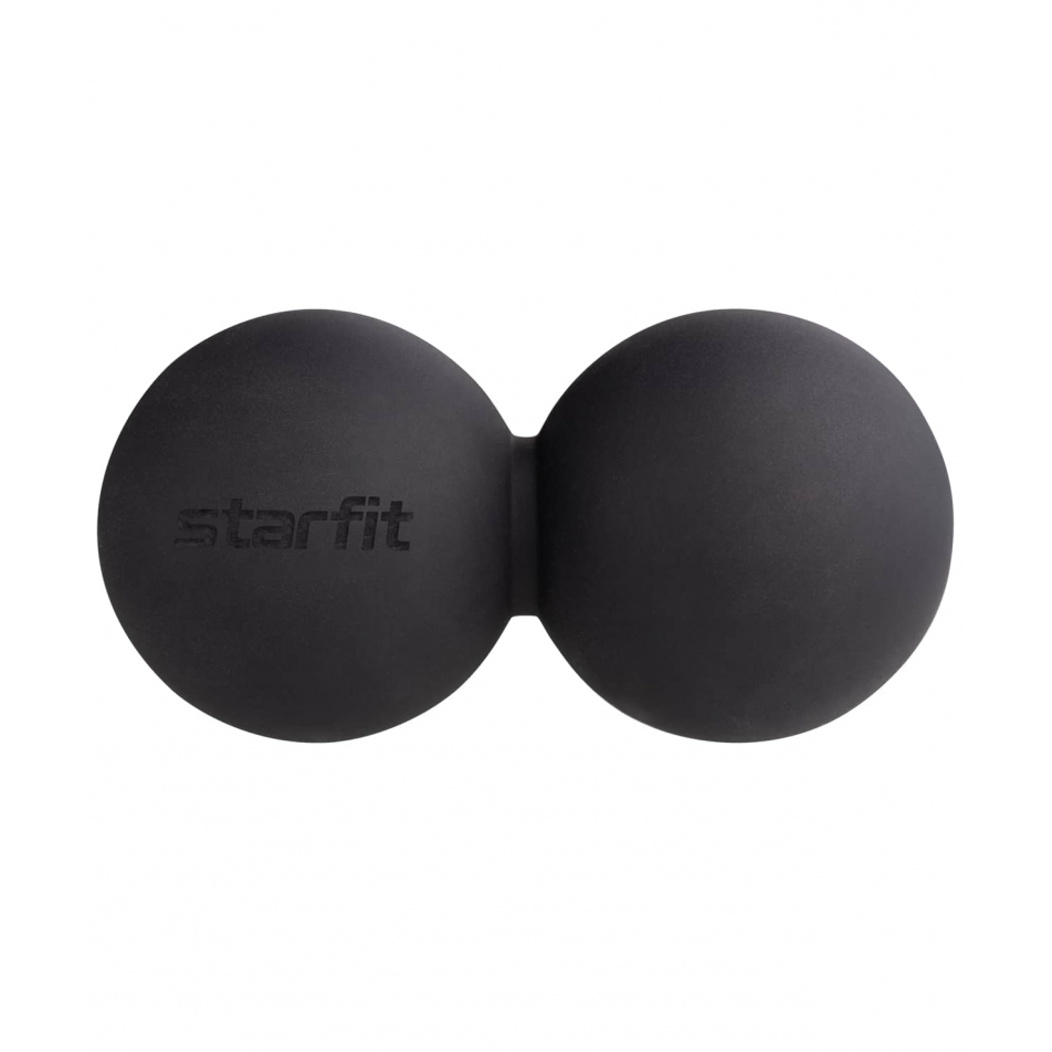 Мяч для МФР RB-102, 6 см, двойной, черный Starfit